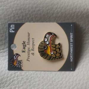 'Eagle' Pin Indigenous Design by Francis Horne Sr., Coast Salish